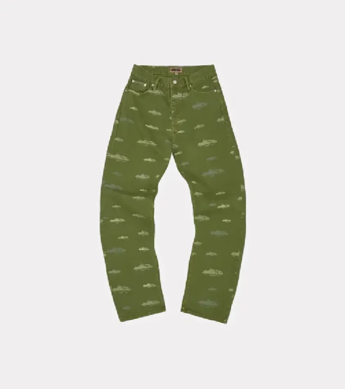 Corteiz Alcatraz Pattern Khakhi Tracksuit