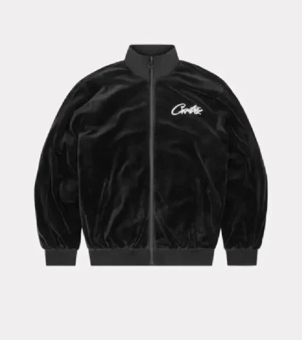 Corteiz VVS Velour Black Tracksuit