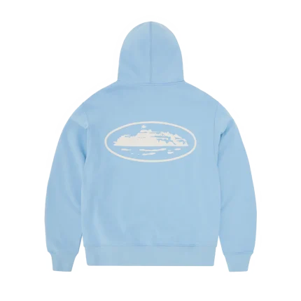 CORTEIZ ISLAND PUFF PRINT ZIP HOODIE [WASHED ROYAL]
