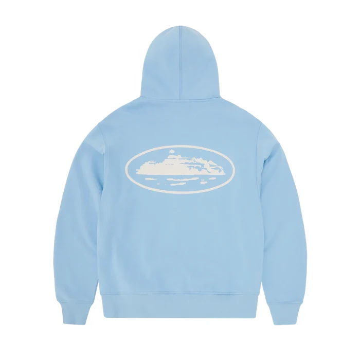 CORTEIZ ISLAND PUFF PRINT ZIP HOODIE [WASHED ROYAL]