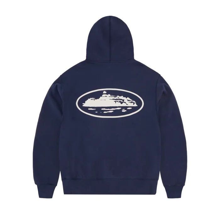 CORTEIZ ISLAND PUFF PRINT ZIP HOODIE [NAVY]