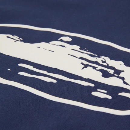 CORTEIZ ISLAND PUFF PRINT ZIP HOODIE [NAVY]