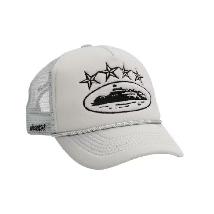 Corteiz 4Starz Alcatraz Trucker Grey Hat