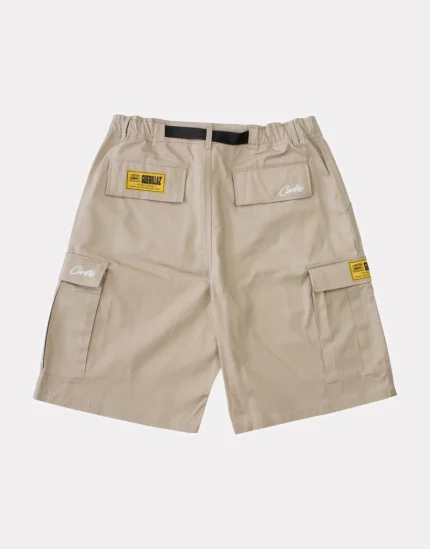 Corteiz Alcatraz Cargo Shorts Khaki Green