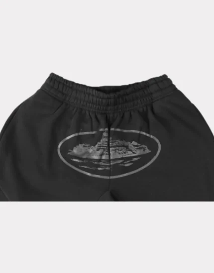 Corteiz Alcatraz Shorts Triple Black