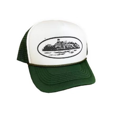 Corteiz Alcatraz Trucker Green Hat