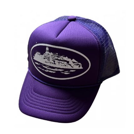 Corteiz Alcatraz Trucker Purple Hat