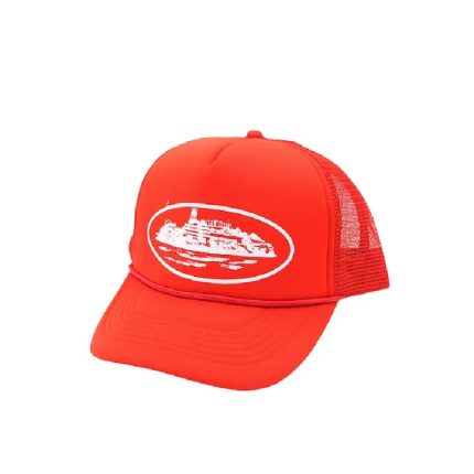 Corteiz Alcatraz Trucker Red Hat