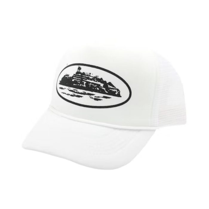 Corteiz Alcatraz Trucker White Hat