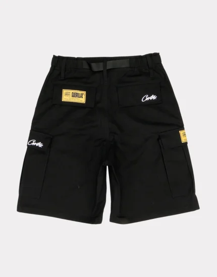 Corteiz Guerillaz 2023* Cargo Shorts Black