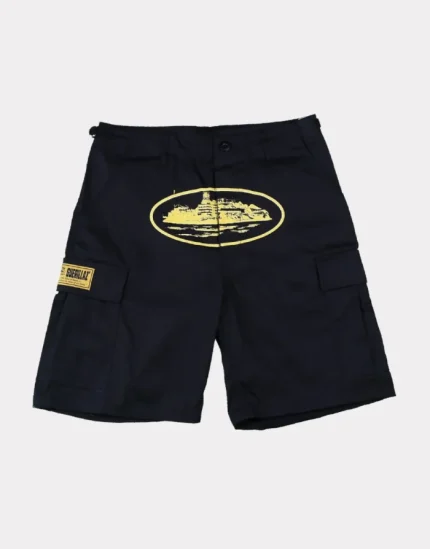 Corteiz Guerillaz 21′ Shorts Black/Yellow