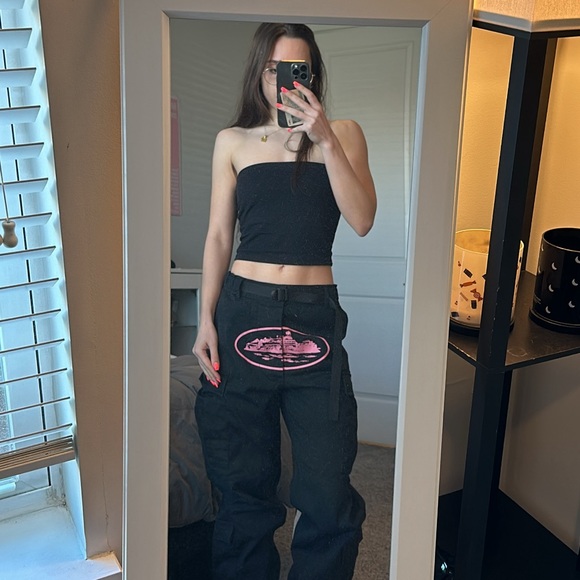 Corteiz Black Cargos