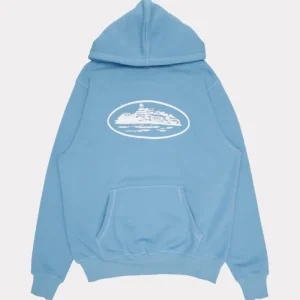Corteiz Alcatraz Blue Hoodie